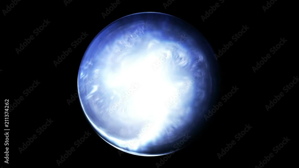 Alien and bright sphere Alien and bright sphere