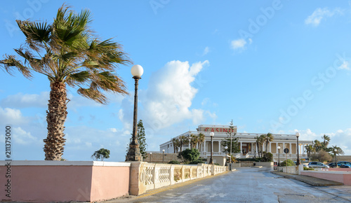 St Julian, Malta - June 2018: Beautifull Casino on the coast photo