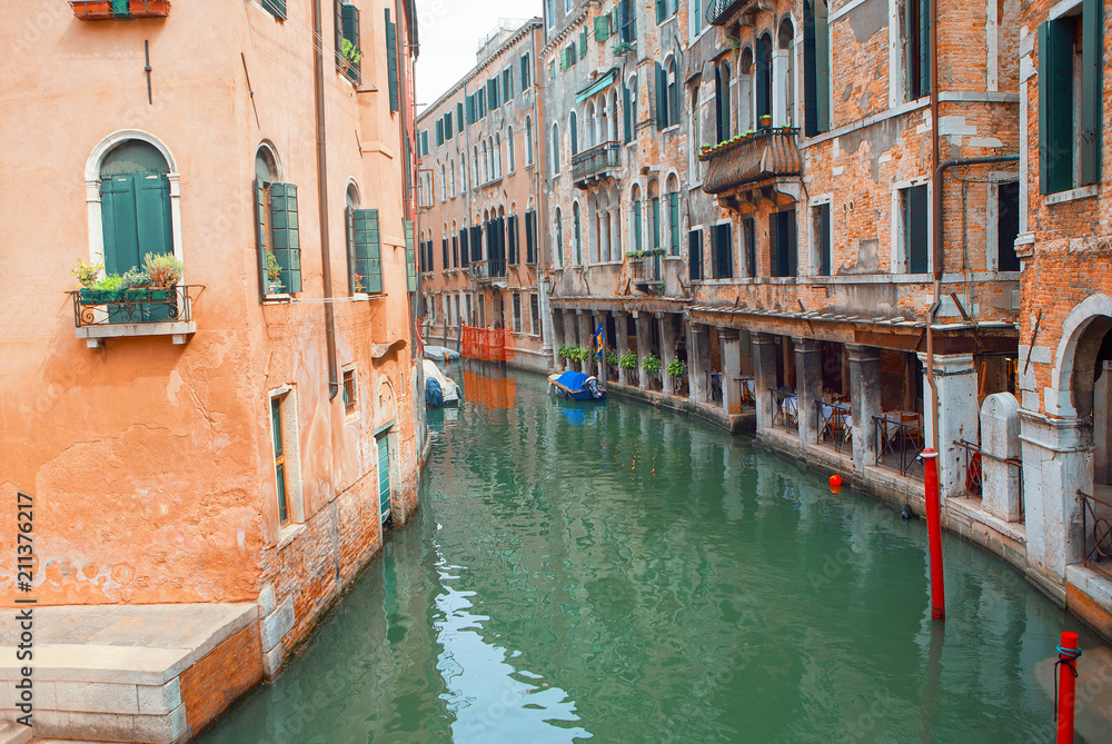 Canal in Venice Italy at Day 