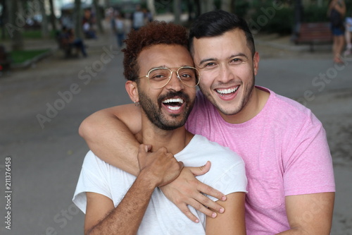 Beautiful image of gay couple photo