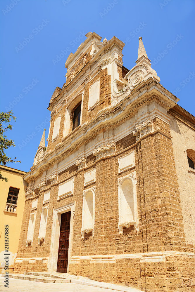 Church of Santa Teresa in the historic center of Brindisi (Italy)