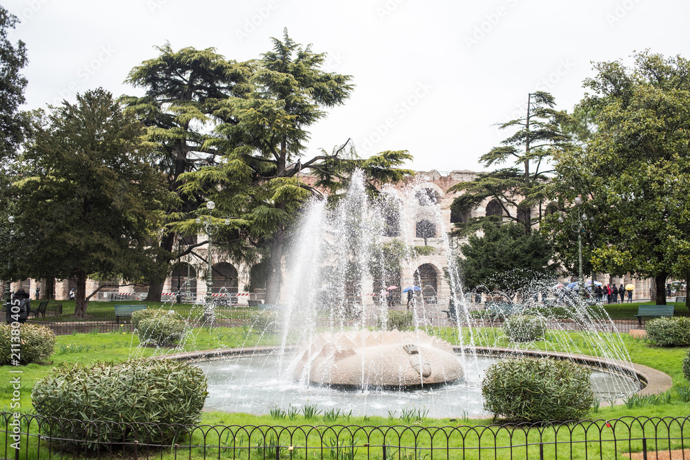 Naklejka premium Verona Italian architecture