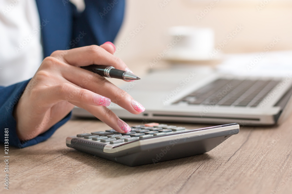 Business woman thinking account,accounting Business woman thinking account,accounting
