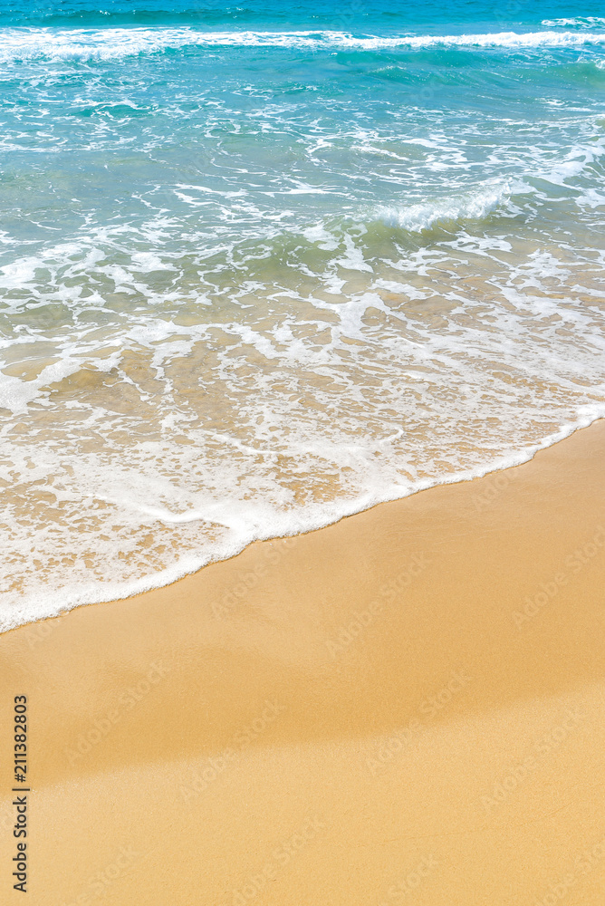 Wave on the sand beach