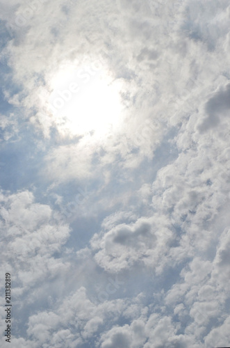 Clouds in the blue sky