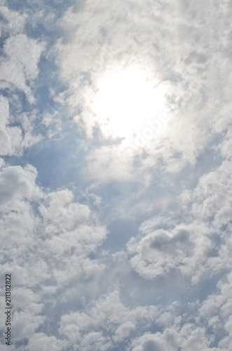Clouds in the blue sky