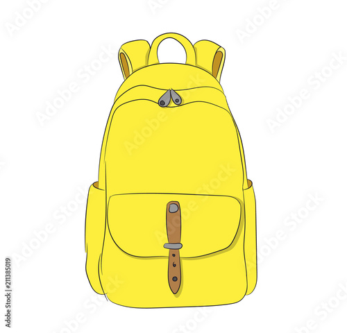 backpack color, vector