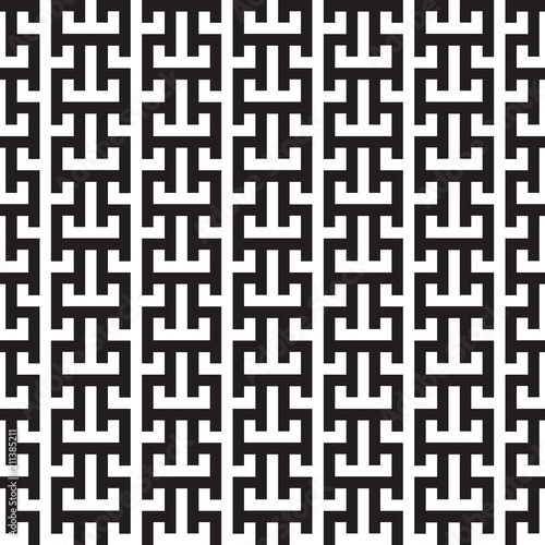 Seamless pattern in the Greek style, black and white square forms, seamless geo, geometric print, seamless background, seamless linear texture