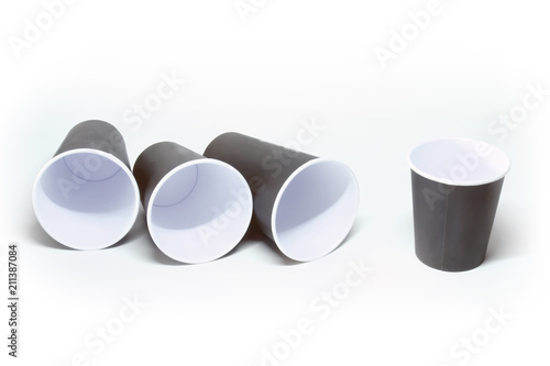 paper cup on a light background