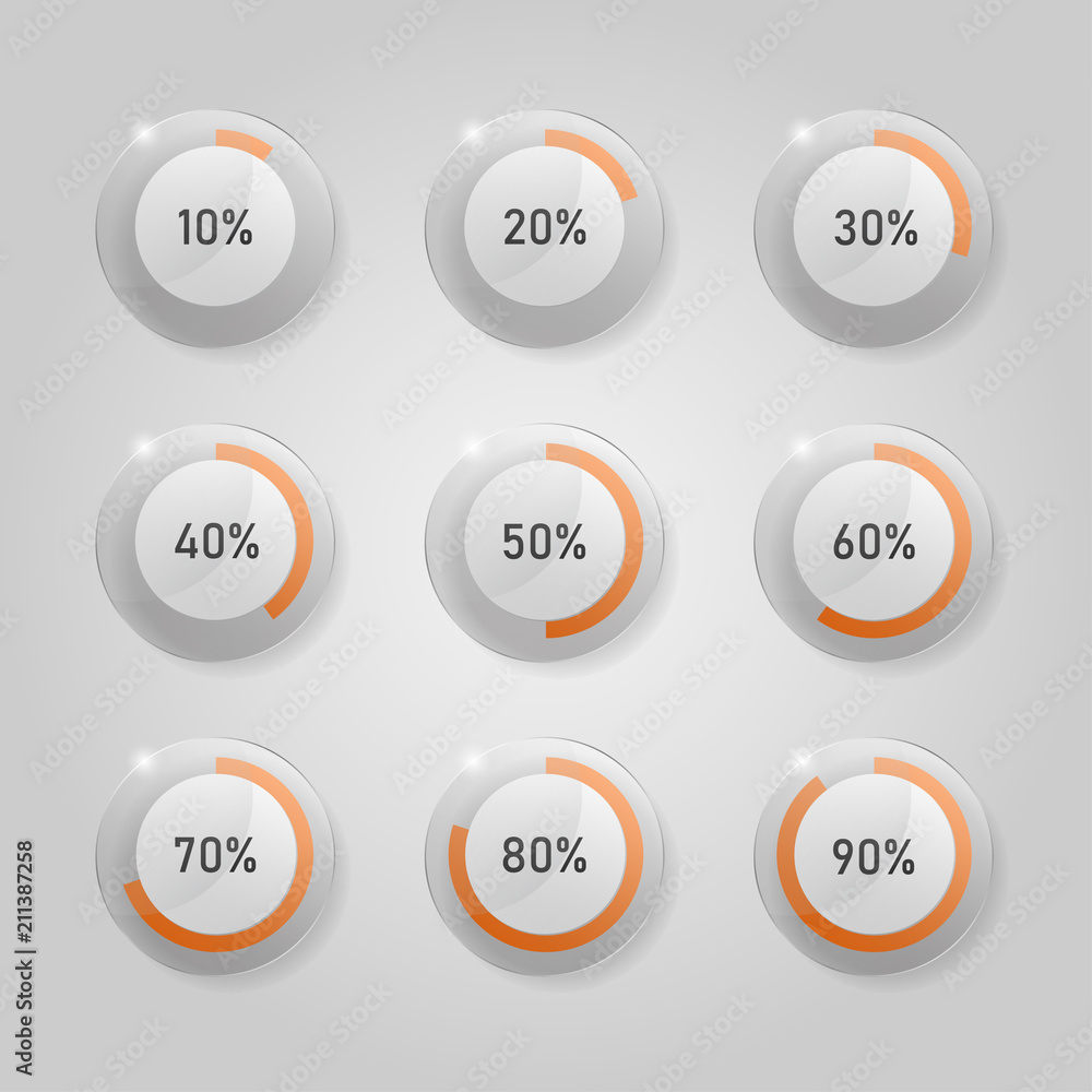 Infographic pie chart templates. Can be used for chart, graph, data visualization, web design. Vector illustration. Infographic pie chart templates. Can be used for chart, graph, data visualization, web design. Vector illustration.