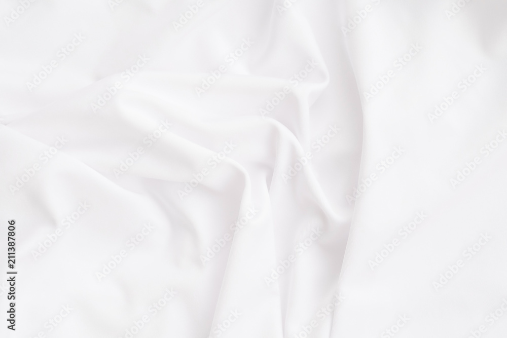 White background, Close up texture of white fabric or fabric texture use for web design and fabric background