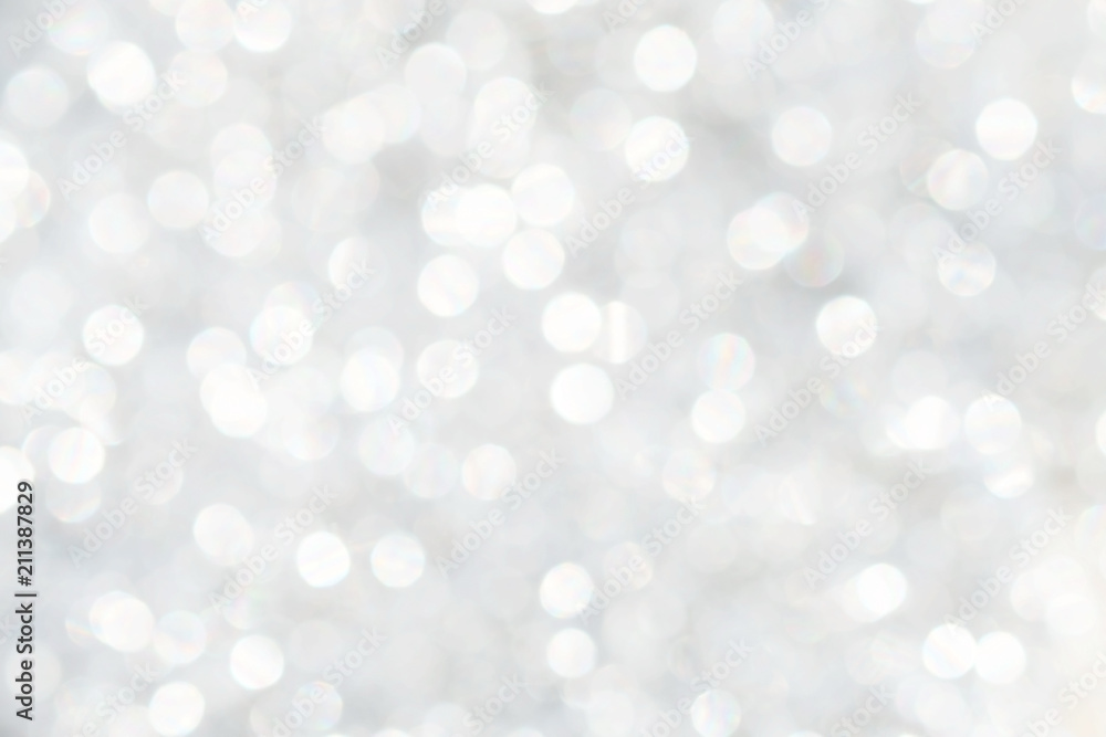 Abstract blurred light or white bokeh background