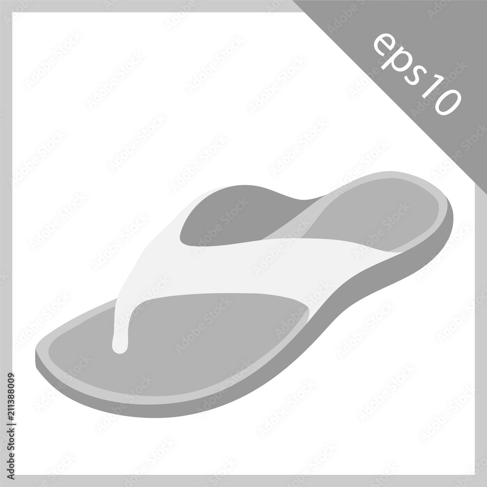 summer slippers vector illustration eps 10 summer slippers vector illustration eps 10