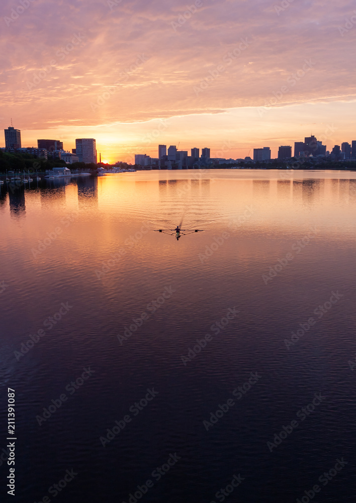 Fototapeta premium rowing on the charles