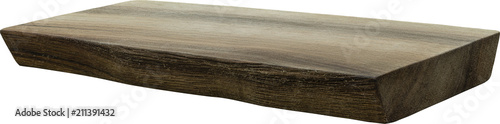 stylowa deska do krojenia drewniana na białym tle