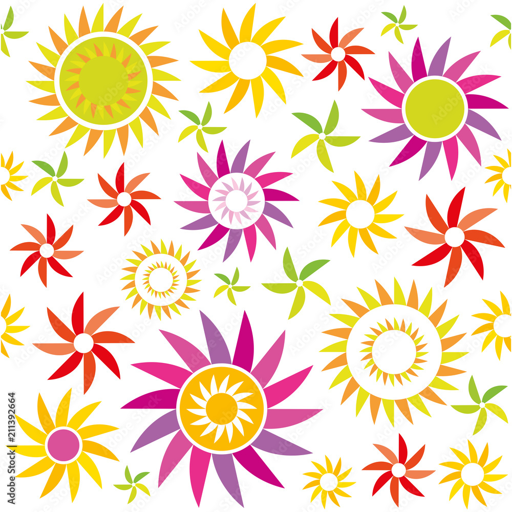 Vector flower seamless background Vector flower seamless background