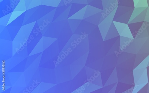 Fototapeta Naklejka Na Ścianę i Meble -  Abstract triangle geometrical blue background. Geometric origami style with gradient. 3D illustration