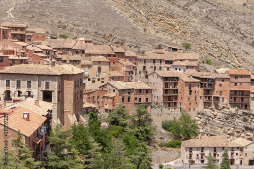 Платно hermosos pueblos medievales de España, Albarracín en la provincia de Teruel