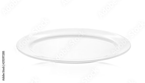 plate isolated on white background.