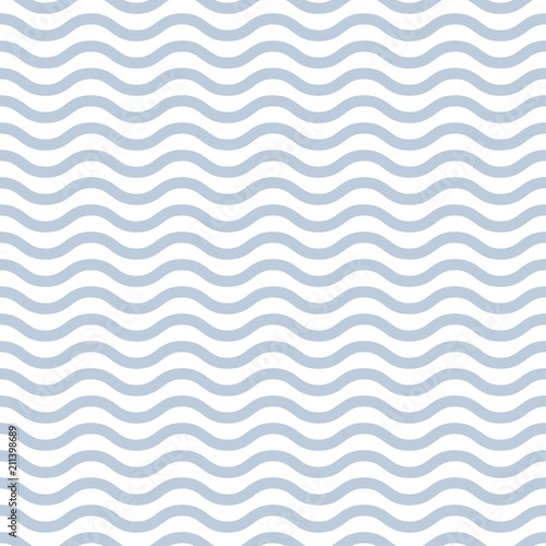 Pattern chevron stripe seamless design for wallpaper, fabric print and wrap paper. Horizontal blue stripes.