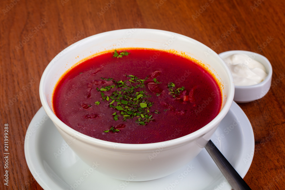 Tasty borsch soup Tasty borsch soup