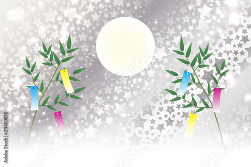 #Background #wallpaper #Vector #Illustration #design #Image #Japan #china #Asia #free_size #背景 #壁紙 #ベクター #イラスト #無料 #無料素材 #バックグラウンド #フリー素材 #和風素材 #日本 背景壁紙,和風素材,七夕飾り,祭り,伝統,短冊,笹の葉,初夏の行事,星屑,天の川,星屑,キラキラ,七月