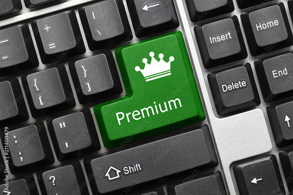 Conceptual keyboard - Premium (green key) Conceptual keyboard - Premium (green key)