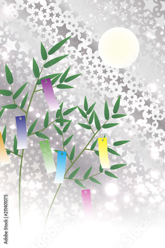 #Background #wallpaper #Vector #Illustration #design #Image #Japan #china #Asia #free_size #背景 #壁紙 #ベクター #イラスト #無料 #無料素材 #バックグラウンド #フリー素材 #和風素材 #日本 背景壁紙,和風素材,七夕飾り,祭り,伝統,短冊,笹の葉,初夏の行事,星屑,天の川,星屑,キラキラ,七月