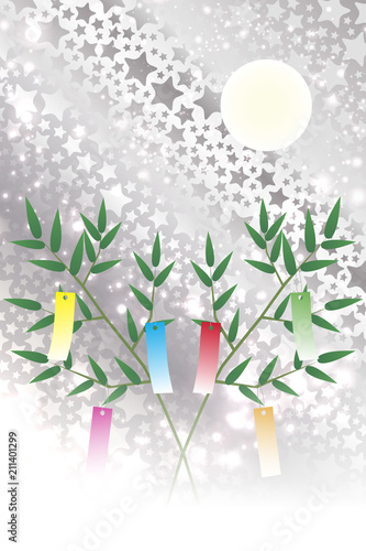 #Background #wallpaper #Vector #Illustration #design #Image #Japan #china #Asia #free_size #背景 #壁紙 #ベクター #イラスト #無料 #無料素材 #バックグラウンド #フリー素材 #和風素材 #日本 背景壁紙,和風素材,七夕飾り,祭り,伝統,短冊,笹の葉,初夏の行事,星屑,天の川,星屑,キラキラ,七月