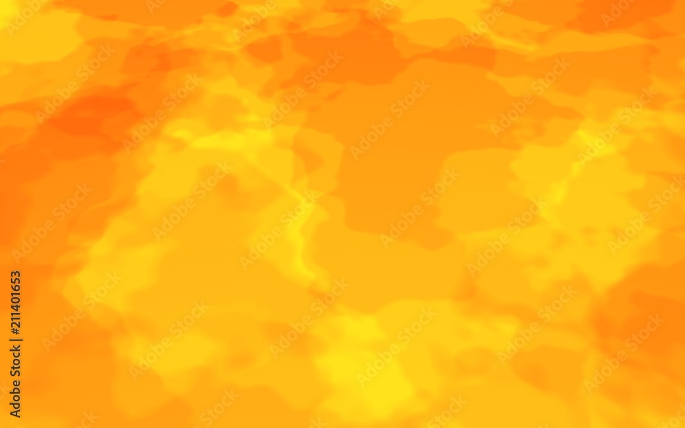 Abstract Fire Background with Flames. Wall of Fire. Glare on the water. 3D illustration