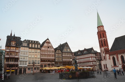 Famous old Nikolai Church in Frankfurt 