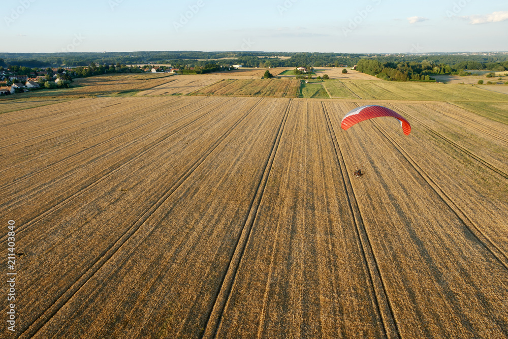 Obraz premium Agriculture en ïle-de-France vue du ciel