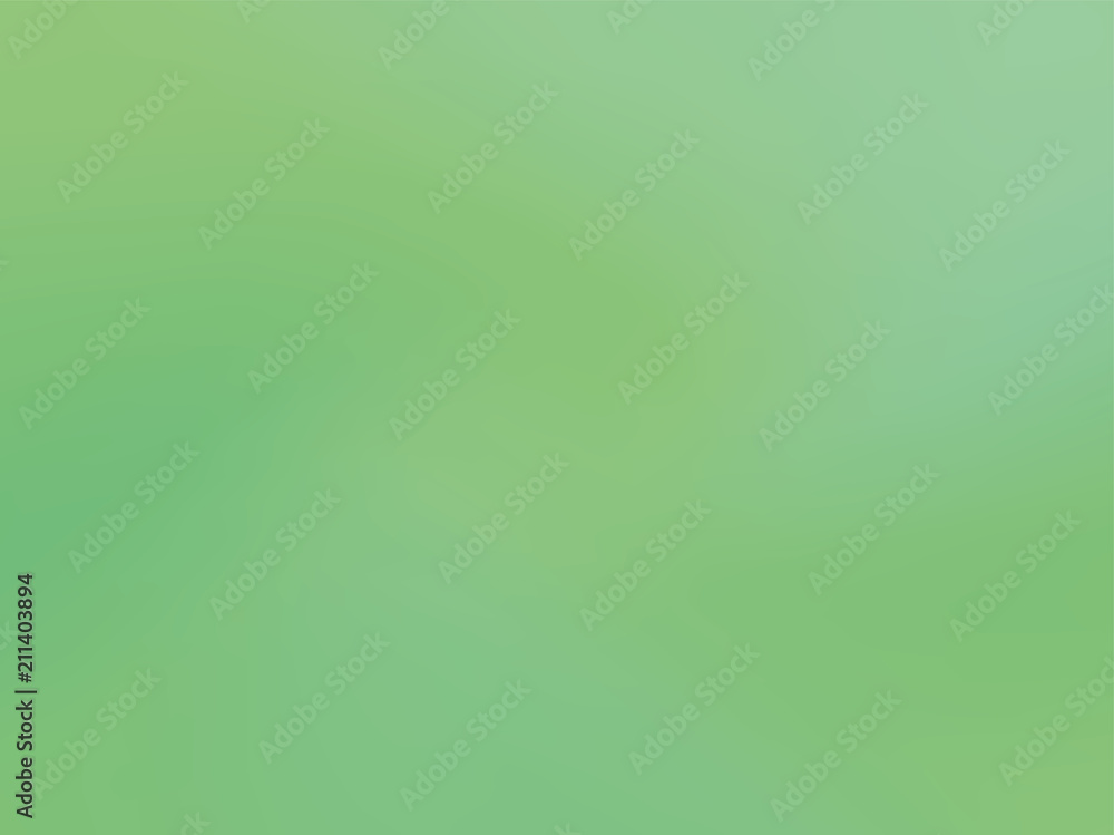 Green gradient background. Pale blurred abstract patter. Spring, summer design. Vector illustration   