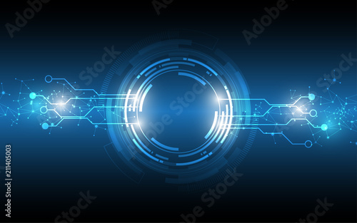 Abstract technology background Hi-tech communication concept innovation background vector illustration