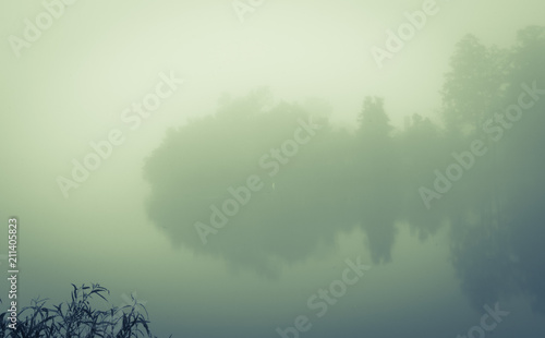 foggy morning at LSU Lakes
