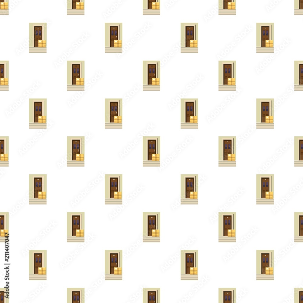 Delivery service pattern seamless repeat in cartoon style vector illustration Delivery service pattern seamless repeat in cartoon style vector illustration
