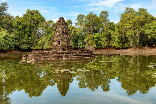 Neak Pean temple at Angkor, Cambodia