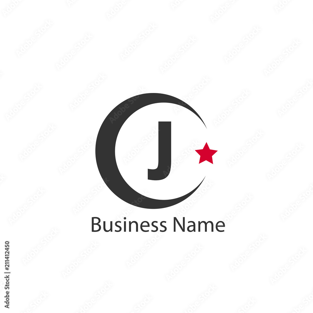 Letter J Logo Template Design