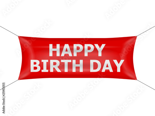 Banner happy birth day