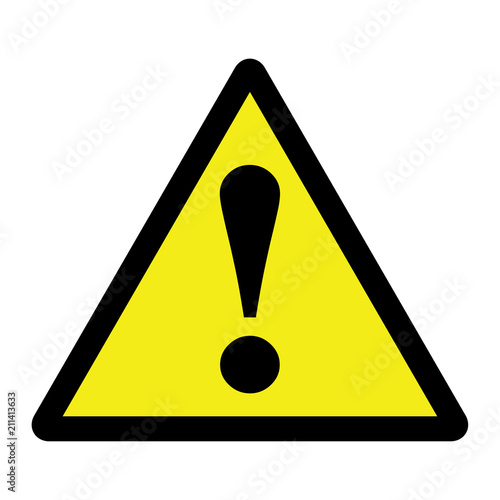 Warning sign vector illustration