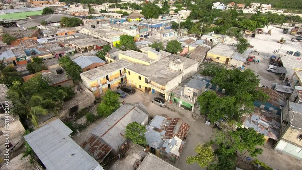 Slums top view. Poor city. Poverty. Beggars. Poor neighborhoods\ghetto, brazil, hill, favela, slums, crowded, shacks, shanty town, social, dirty. Dominican republic. Bavaro Slums top view. Poor city. Poverty. Beggars. Poor neighborhoods\ghetto, brazil, hill, favela, slums, crowded, shacks, shanty town, social, dirty. Dominican republic. Bavaro