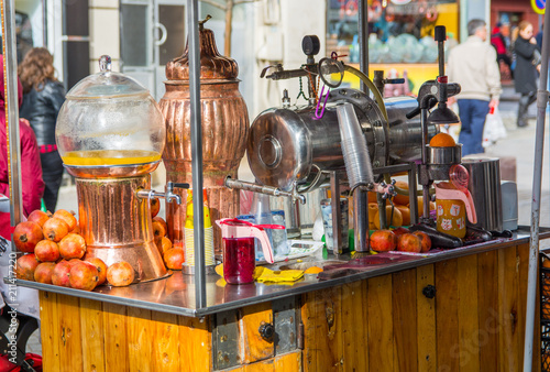 siphon lemonade sales counter