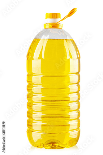 sunflower oil in a bottle