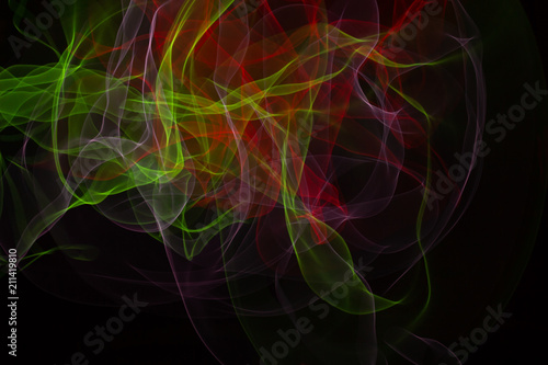 Abstract smoke of colors. Pattern of soft waveforms.
