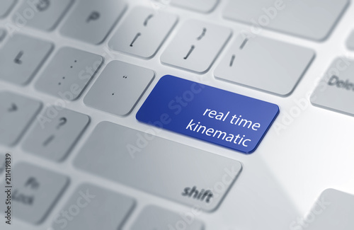 Real Time Kinematik | Button on Computer Keyboard photo