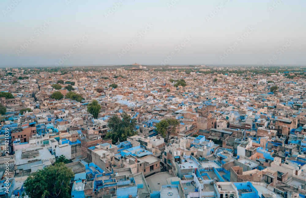 The Blue City of Jodhpur, Rajasthan, India