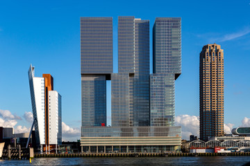 Fototapete Rotterdam Wolkenkratzer im Finanzviertel Rotterdam  © Maarten Zeehandelaar