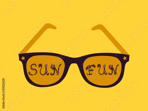 Fun in the Sun Happy Summer Vector