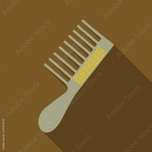 Fashion equipment of hairbrush for hair, of comb, vector isolated on background, Hairdresser style accessories, hairdryer