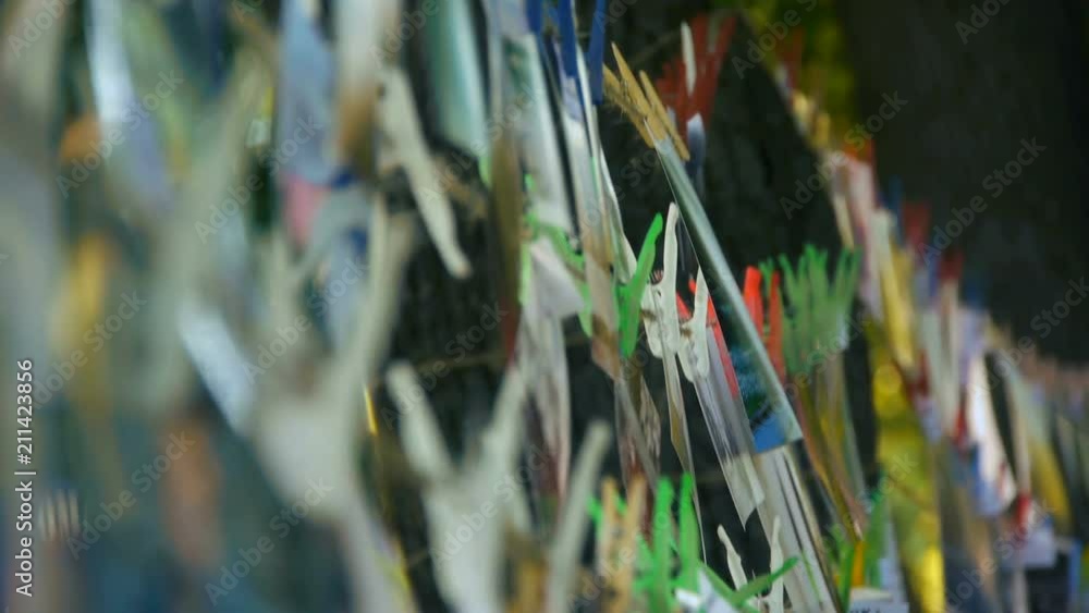 Photos on the rope attached with clothespins, photo drying Photos on the rope attached with clothespins, photo drying